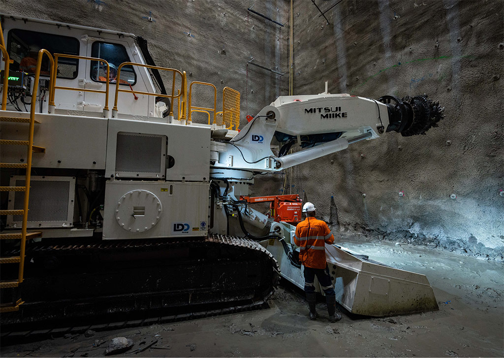 Tunnelling at Roma Street for Brisbane cross river rail