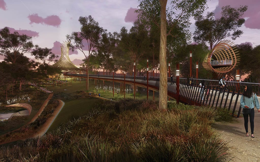 concept drawing of Victoria Park redevelopment in Brisbane