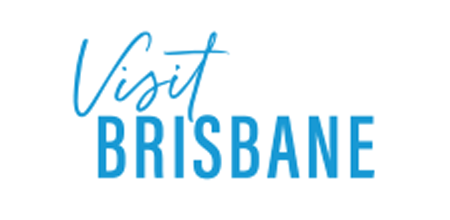 visit brisbane logo for information about things to do in Brisbane